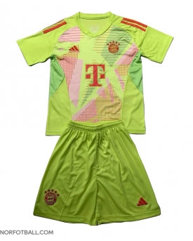 Billige Fotballdrakt Bayern Munich Keeper Replika Hjemmedraktsett Barn 2024-25 Kortermet (med bukser)